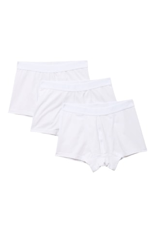3 Biologisch Katoenen Boxers - Wit