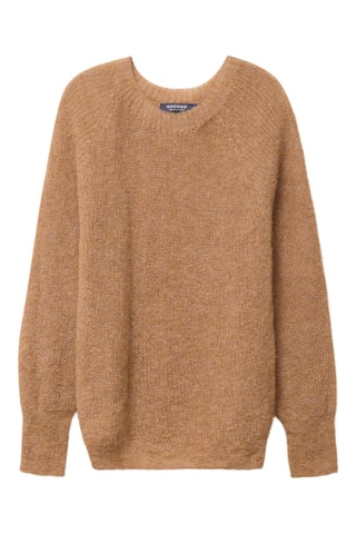 Camisola em mohair e alpaca - Camel