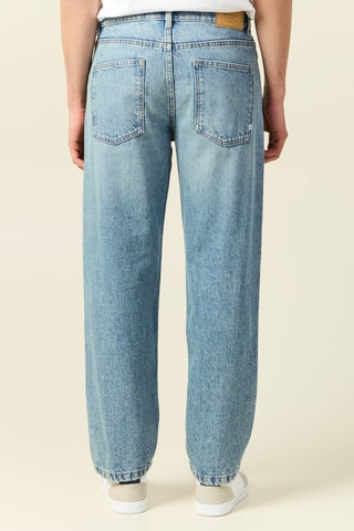 Calças relaxed - Azul