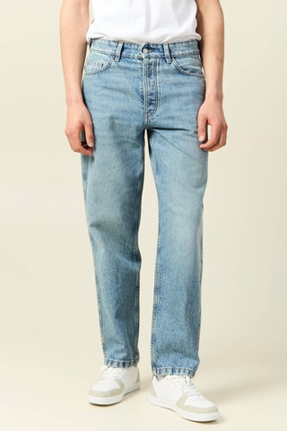 Calças relaxed - Azul