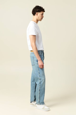 Calças relaxed - Azul