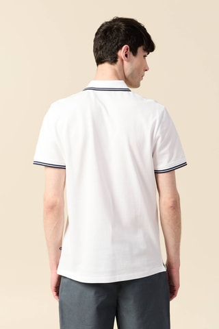 Polo em algodão biológico - Branco