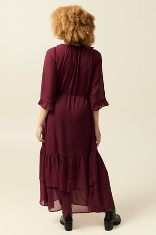 Vestido comprido - Bordô