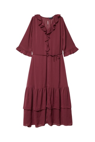 Vestido comprido - Bordô