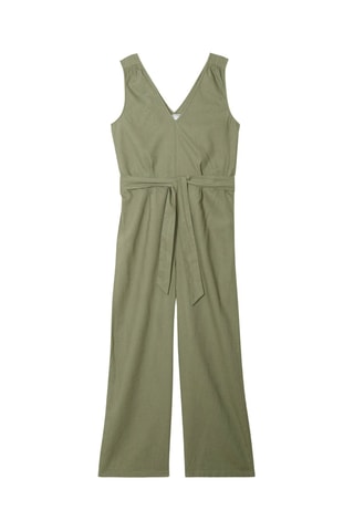 Macacão em linho - Caqui