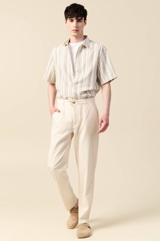 Camisa direita - Cru