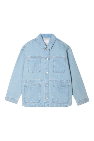 Sobrecamisa de ganga - Azul