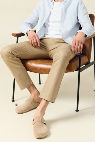 Linnen Chino - Taupe