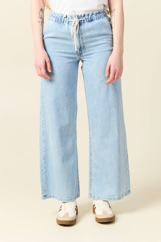 Calças de ganga em algodão biológico - Azul