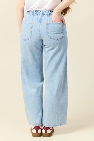 Calças de ganga em algodão biológico - Azul