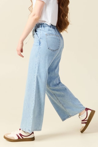 Calças de ganga em algodão biológico - Azul