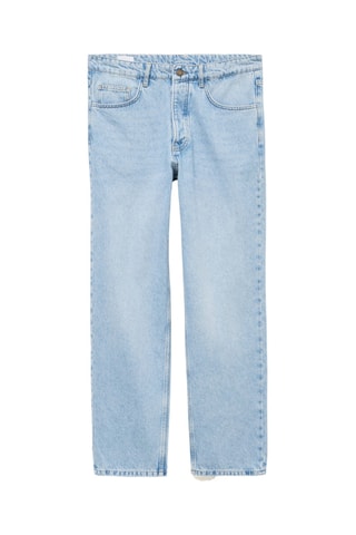 Calças de ganga large - Azul-claro