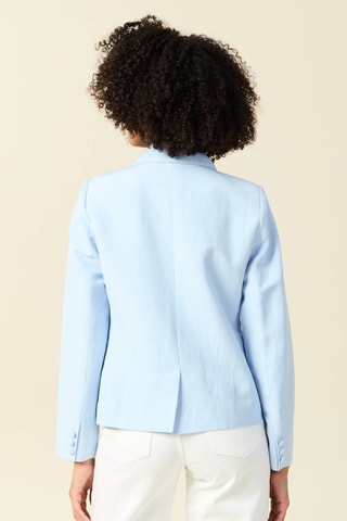 Casaco em linho - Azul-claro