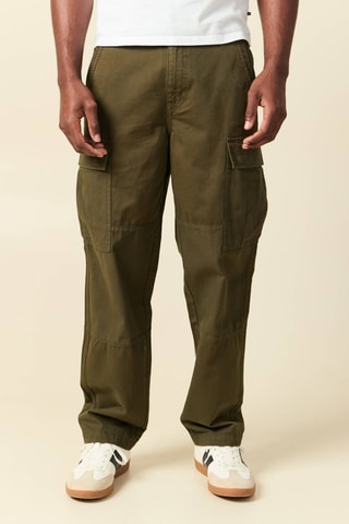 Cargobroek Battle van 2 materialen - Kaki
