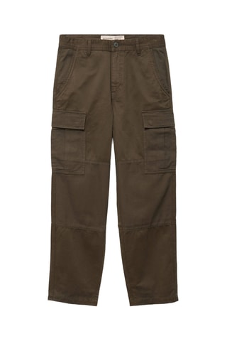 Cargobroek Battle van 2 materialen - Kaki