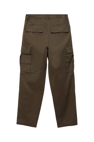 Cargobroek Battle van 2 materialen - Kaki