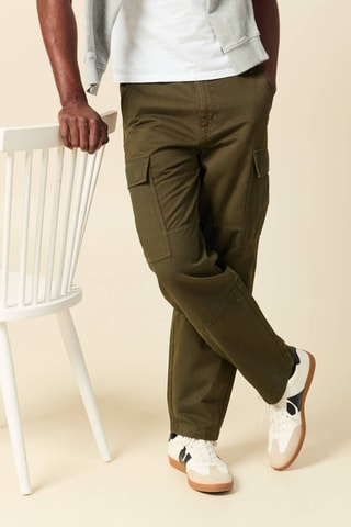 Cargobroek Battle van 2 materialen - Kaki