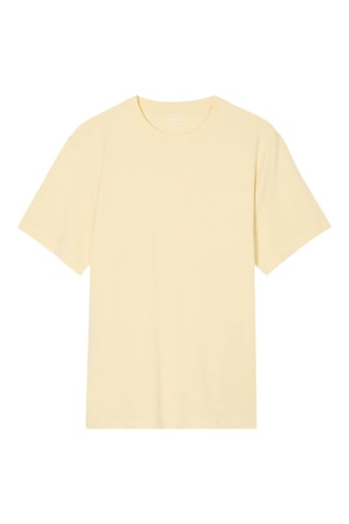 Recht T-shirt - Geel