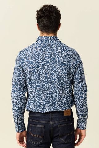 Camisa em linho - Azul