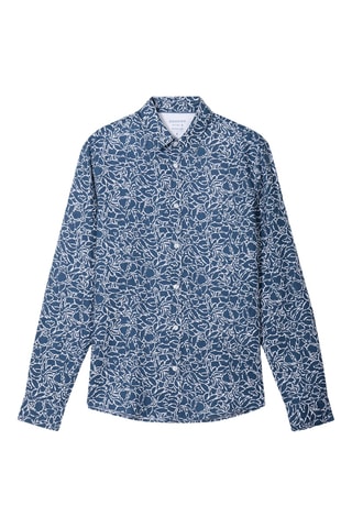 Camisa em linho - Azul