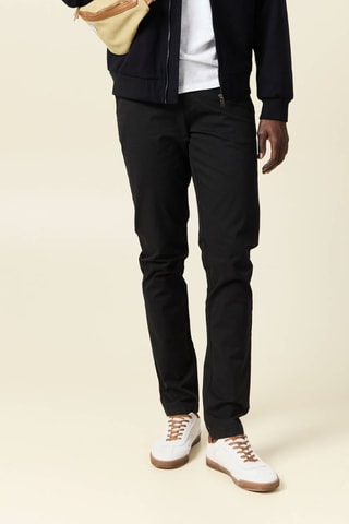 Biologisch Katoenen Chino - Zwart