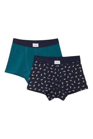 2 Biologisch Katoenen Boxers - Groen