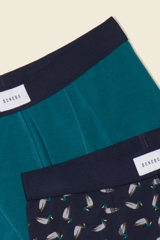 2 Biologisch Katoenen Boxers - Groen