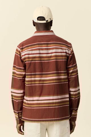 Camisa em algodão biológico  - Bordô