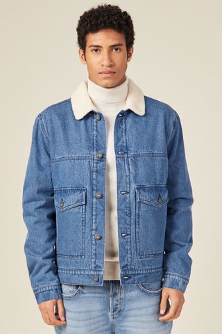 Casaco de ganga - Azul