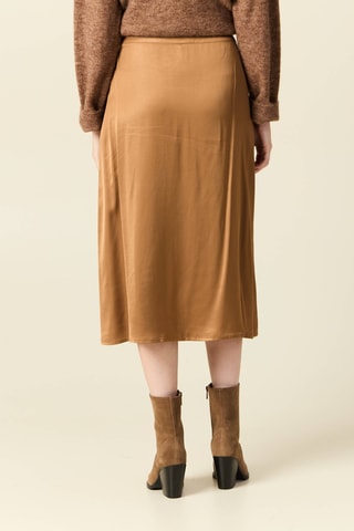 Saia midi  - Castanho