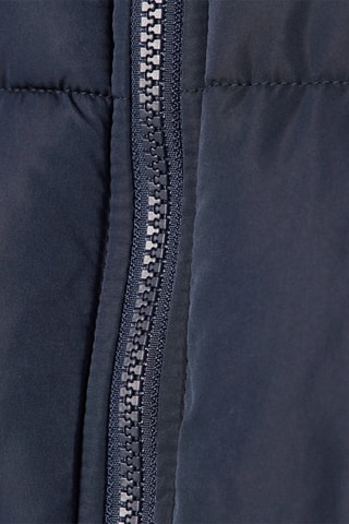 Rechte Gewatteerde Jas met Rits - Blauw