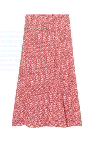 Saia midi  - Vermelho