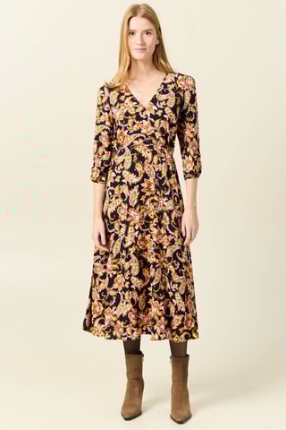 Vestido midi  - Preto