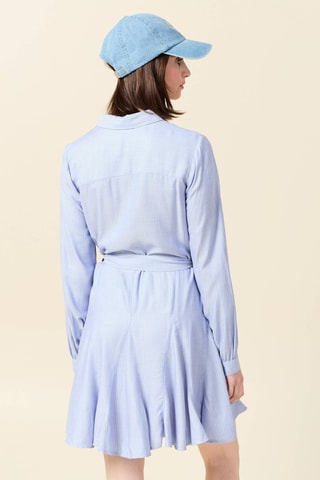 Vestido-camisa  - Azul