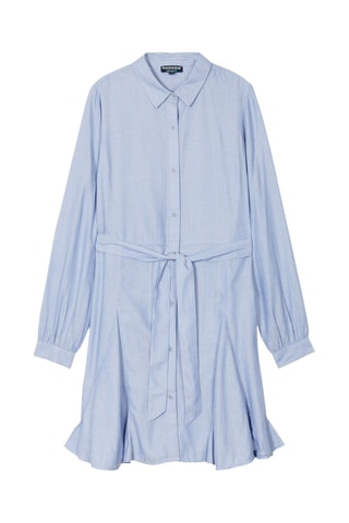 Vestido-camisa  - Azul