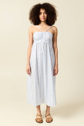 Vestido midi - Azul-claro