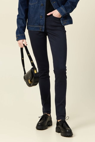 Calças skinny - Azul-marinho