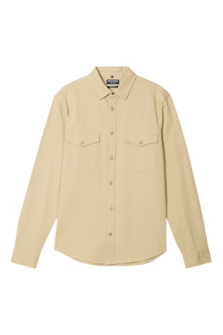 Camisa em algodão biológico - Bege