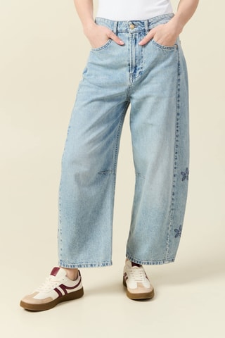 Calças de ganga slouchy - Azul-claro