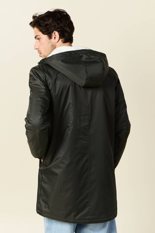 Gewatteerde Jas met Capuchon - Kaki