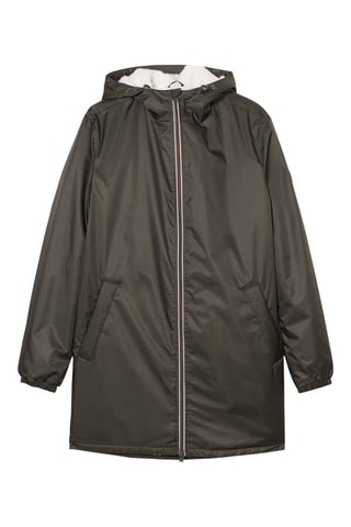 Gewatteerde Jas met Capuchon - Kaki