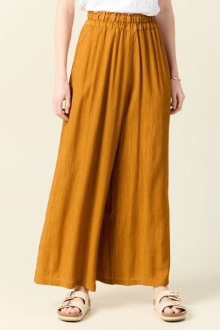 Calças largas - Camel