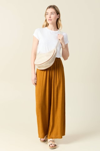 Calças largas - Camel