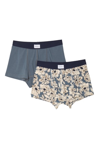 2 Biologisch Katoenen Boxers - Donkergroen