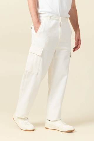 Brede Cargobroek - Ecru
