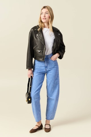 Calças de ganga slouchy - Azul-claro