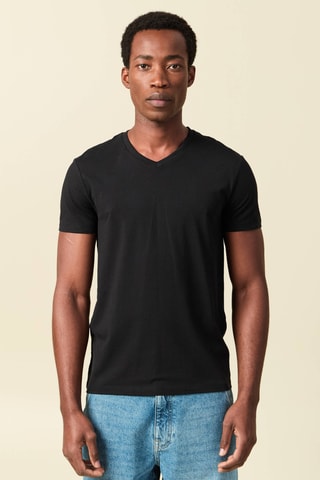 3 t-shirts direitas em algodão biológico - Branco