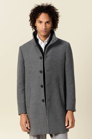 Wollen Jas - Grijs