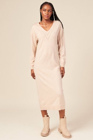 Vestido-camisola eco-responsável  - Amarelo