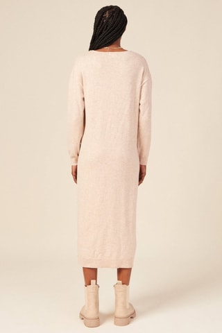 Vestido-camisola eco-responsável  - Amarelo